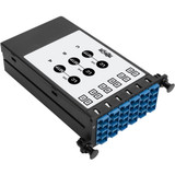 Tripp Lite 40/100Gb Singlemode Fiber 40Gb to 4 x 10Gb 100Gb to 4 x 25Gb Breakout Cassette (x3) 8-Fiber MTP/MPO (APC) to (x12) LC (UPC) Duplex 9/125 N482 Chassis