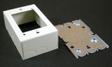 Wiremold V5748 One Gang Switch and Receptacle Box Fitting in Ivory