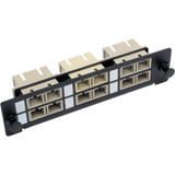 Tripp Lite High-Density Fiber Adapter Panel (MMF/SMF) 6 SC Duplex Connectors Black