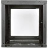 Tripp Lite SmartRack 12U Very Low-Profile Patch-Depth Wall-Mount Small Rack Enclosure Clear Acrylic Window