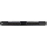 TRENDnet 16-Port Cat6 Unshielded Patch Panel, Wallmount Or Rackmount, 1U 19" , Cat3,Cat4,Cat5,Cat5e,Cat6 Compatible, 250Mhz Connection, Ideal For Copper Gigabit Ethernet Connections, Black, TC-P16C6