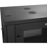 StarTech.com 2-Post 6U Wall Mount Network Cabinet, 19" Wall-Mounted Server Rack for Data / IT Equipment, Small Lockable Rack Enclosure