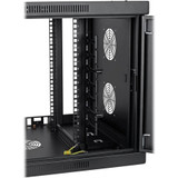 Tripp Lite SmartRack 9U Low-Profile Switch-Depth-Plus Wall-Mount Mini Rack Enclosure Wide