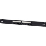 Tripp Lite 24-Port Cat6 Cat5 Patch Panel Rackmount 568A/B 110 Punch down RJ45 0.5URM