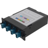 AddOn 4-Bay Cassette 12-Fiber MPO In, 4 LC Duplex Out, Multi-mode Duplex OS2