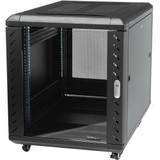 StarTech.com 4-Post 15U Server Rack Cabinet, 19" Data Rack Cabinet for Computer / IT Equipment, Home Network Rack, Half Height Server Rack