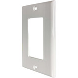 Tripp Lite Safe-IT Single-Gang Antibacterial Wall Plate, Decora Style, Ivory, TAA