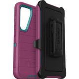 OtterBox Defender Rugged Carrying Case (Holster) Samsung Galaxy S23 Smartphone - Canyon Sun (Pink)