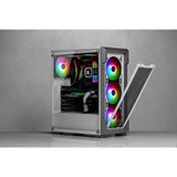 Corsair iCUE 220T RGB Airflow Tempered Glass Mid-Tower Smart Case - White