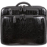 Francine Collection Croco Carrying Case (Roller) for 17" Notebook, Travel Essential