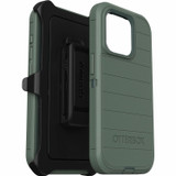 OtterBox Defender Series Pro Rugged Carrying Case (Holster) Apple iPhone 15 Pro Smartphone - Forest Ranger (Green)
