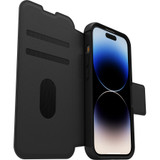 OtterBox Strada Carrying Case (Folio) Apple iPhone 14 Pro Card, Cash, Smartphone - Shadow Black