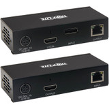 Tripp Lite DisplayPort to HDMI over Cat6 Extender Kit KVM Support 4K 60Hz 4:4:4 USB PoC HDCP 2.2 230 ft. TAA