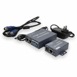 VGA Female to RJ-45 Female Black Extender Which Provides VGA video extension over Cat5 For Resolution Up to 1920x1200 (WUXGA)