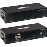 Tripp Lite HDMI over Cat6 Extender Kit KVM Support 4K 60Hz 4:4:4 USB/IR PoC HDR HDCP 2.2 230 ft. TAA