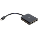 C2G 4K Mini DisplayPort to DisplayPort Monitor Splitter - Dual Monitor Hub