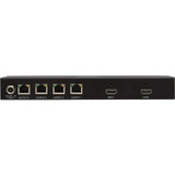 Tripp Lite 4-Port HDMI over Cat6 Splitter 4K 60 Hz HDR 4:4:4 PoC HDCP 2.2 230 ft. (70.1 m) TAA