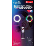 Pro Live Stream Double 8" Selfie Ring Light 32 Color Modes