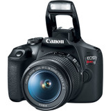 Canon EOS Rebel T7 24.1 Megapixel Digital SLR Camera with Lens - 0.71" - 2.17" (Lens 1), 2.95" - 11.81" (Lens 2)