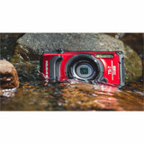 Olympus OM SYSTEM TG-7 12 Megapixel Compact Camera - Black, Red