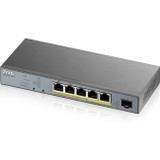 ZYXEL 5-port GbE Smart Managed PoE Switch with GbE Uplink