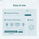 TP-Link TL-SG108PE - 8-Port Gigabit Easy Smart Switch with 4-Port PoE