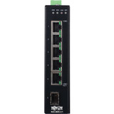 Tripp Lite 5-Port Managed Industrial Gigabit Ethernet Switch - 10/100/1000 Mbps, GbE SFP Slot, -40&deg; to 75&deg;C, DIN Mount