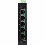 Tripp Lite 5-Port Unmanaged Industrial Gigabit Ethernet Switch - 10/100/1000 Mbps, Ruggedized, -40&deg; to 75&deg;C, EIP QoS, DIN/Wall Mount