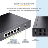 StarTech.com Unmanaged 2.5G Switch, 5 Port 2.5GBASE-T Unmanaged Ethernet Switch, Din Rail | Wall Mount, Multi-Gigabit, Auto-MDIX, 9K Jumbo