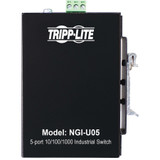 Tripp Lite 5-Port Unmanaged Industrial Gigabit Ethernet Switch 10/100/1000 Mbps DIN/Wall Mount