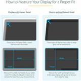 StarTech.com Monitor Privacy Screen for 32 inch Display, Widescreen Computer Monitor Security Filter, Blue Light Reducing Screen Protector