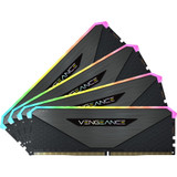 Corsair Vengeance RGB RT 128GB (4 x 32GB) DDR4 DRAM 3200MHz C16 Memory Kit - Black