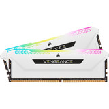 Corsair Vengeance RGB Pro SL 32GB (2 x 16GB) DDR4 DRAM 3600MHz C18 Memory Kit - White