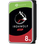 Seagate IronWolf ST8000VN004 8 TB Hard Drive - 3.5" Internal - SATA (SATA/600) - Conventional Magnetic Recording (CMR) Method