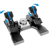 Saitek Flight Rudder Pedals Professional Simulation Rudder Pedals with Toe Brake