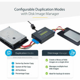 StarTech.com 1:1 Standalone Hard Drive Duplicator with Disk Image Library Manager for Backup & Restore, HDD/SSD Cloner