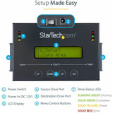 StarTech.com 1:1 Standalone Hard Drive Duplicator with Disk Image Library Manager for Backup & Restore, HDD/SSD Cloner