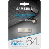 Samsung USB 3.1 Flash Drive BAR Plus 64GB Champagne Silver