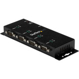 StarTech.com USB to Serial Adapter Hub &acirc;&euro;" 4 Port &acirc;&euro;" Industrial &acirc;&euro;" Wall Mount &acirc;&euro;" Din Rail &acirc;&euro;" COM Port Retention &acirc;&euro;" FTDI USB Serial