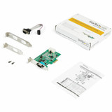 StarTech.com 2-port PCI Express RS232 Serial Adapter Card - PCIe Serial DB9 Controller Card 16950 UART - Low Profile - Windows and Linux