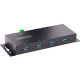 StarTech.com 4-Port Industrial USB 3.0 5Gbps Hub, Rugged USB Hub w/ ESD & Surge Protection, DIN/Wall/Desk Mountable, USB-A Expansion Hub