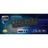 Adesso 7-ports USB 3.0 Hub with 5V2A Power Adaptor