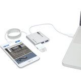 Tripp Lite 4-Port Portable USB 3.0 SuperSpeed Mini Hub Laptop Chromebook