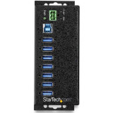 StarTech.com 7 Port USB Hub w/ Power Adapter - Metal Industrial USB 3.0 Data Hub - Din Rail, Wall & Desk Mountable USB 3.2 Gen 1 5Gbps Hub
