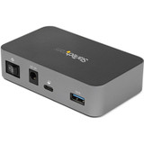 StarTech.com 4 Port USB C Hub with Power Adapter, USB 3.2 Gen 2 (10Gbps), 4x USB Type A, Self Powered, Fast Charge Port, Mountable