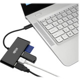 Tripp Lite USB C Hub Multiport w/ 3x USB-A Hub Micro SD, SD/MMC Card Reader USB Type C, USB-C, USB Type-C