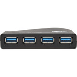 Tripp Lite 4-Port USB-A Mini Hub - USB 3.2 Gen 1, International Plug Adapters