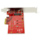 StarTech.com x4 PCI Express to M.2 PCIe SSD Adapter - M.2 NGFF SSD (NVMe or AHCI) Adapter Card