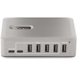 StarTech.com 10-Port USB-C Hub, 8x USB-A + 2x USB-C, Self-Powered w/ 65W Power Supply, USB 3.1 10Gbps Desktop/Laptop USB Hub w/ Charging