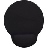 Manhattan Wrist Gel Support Pad and Mouse Mat, Black, 241 � 203 � 40 mm, non slip base, Lifetime Warranty, Card Retail Packaging